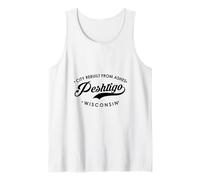 Pehtigo WI City reconstruida a Partir de Cenizas para Hombres y Mujeres. Camiseta sin Mangas