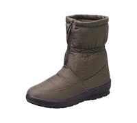peiaclkde Botas de invierno para mujer, impermeables, de ajuste ancho, botas térmicas de piel sintética con cremallera lateral, cómodas y antideslizantes, botas cortas de tacón grueso, Green, 37.5 EU