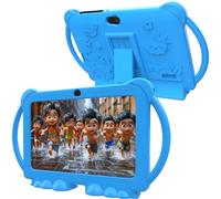 PEICHENG Tablet infantil de 7 pulgadas Android 12.0 para niños pequeños, 4 GB de RAM, 32 GB de ROM, Bluetooth, pantalla IPS, control parental, cámara dual, funda a prueba de golpes para juegos