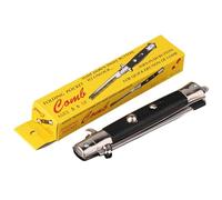 Peigne À Lame De Commutation - Brosse Pliante Bouton Poussoir Automatique, Ressort Métal ABS Outil Poche Homme Portatif | Coiffure Salon Design Cranté Rétro Idée Cadeau Papa Fête