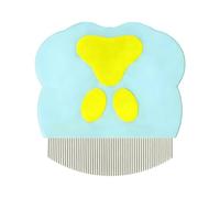 Peigne Chat Intérieur - Brosse Acier Inoxidable | Démêloir Poils Sécurisé | Peigne acier inoxydable sûr, démêloir poils longs/courts, brossage chiot maison vétérinaire spa