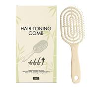 Peigne Tonifiant Pour Cheveux, Avec Boucles Et Lisses, 23,5 X 7,5 Cm, Brosse À Cheveux Démêlante, Poils Souples Et Flexibles, Élimine Les Nœuds, Lisses, Bouclés Et Mouillés, Hommes, Femme