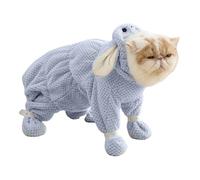 Peignoir Pour - De Chien Pour Après Le Bain, Serviette De Chiot Absorbante À Séchage Avec Conception De Fermeture À Glissière De Sangle À Pied - Appareils Et Accessoires Pour Chats Pour