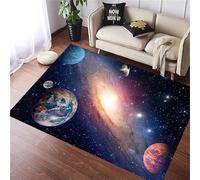 PEIHUODAN Alfombra con Diseño Visual De Explosión Cósmica, Tapete Decorativa para Dormitorio De Adolescente, Alfombra Suave Antideslizante para Salón Y Dormitorio Infantil (Color 3,120x160cm)