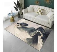 PEIHUODAN Alfombra con Motivos Animales, Wild Stallion, Thousand-Mile Horse, Moderna para La Decoración De Habitaciones Infantiles Y Juveniles, Suave Salones Dormitorios Niños (Color 4,160x200cm)