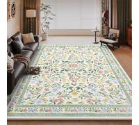 PEIHUODAN Alfombra De Flores Moderna, Alfombra Sala Estar con Mariposas Coloridas, Tapete para Cocina, Comedor Y Mesa Café, Alfombras Pasillo, Alargada, Decorativo Dormitorio (Colour 11,80x120cm)
