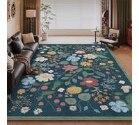 PEIHUODAN Alfombra De Flores Moderna, Alfombra Sala Estar con Mariposas Coloridas, Tapete para Cocina, Comedor Y Mesa Café, Alfombras Pasillo, Alargada, Decorativo Dormitorio (Colour 13,100x150cm)