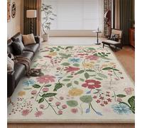 PEIHUODAN Alfombra De Flores Moderna, Alfombra Sala Estar con Mariposas Coloridas, Tapete para Cocina, Comedor Y Mesa Café, Alfombras Pasillo, Alargada, Decorativo Dormitorio (Colour 8,120x180cm)