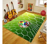 PEIHUODAN Alfombras Futbol Baloncesto Habitacion Juvenil Chico Infantiles Niño Sin Pelo Grande/Pequeñas Alfombras Salon Modernas Alfombras De Vinilo Lavable Alfombras De Juegos (Color,80x120 cm)
