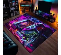 PEIHUODAN Alfombras para Videojuegos, Alfombra Suelo con Diseño 3D De Cielo Estrellado Y Controlador Decorativa Esencial Habitaciones Infantiles Juveniles, Salones Dormitorios (Color 3,160x200cm)