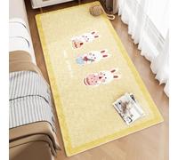 PEIHUODAN Mullida Felpa Alfombra Habitaciones Niños Niñas Rayas De Animales Lunares 3D Antideslizante Aspecto Cachemira Alfombras para Salones, Dormitorios Y Salas De Juegos (Color 4,100x150 cm)