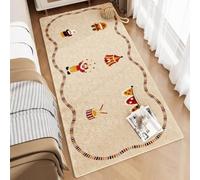 PEIHUODAN Mullida Felpa Alfombra Habitaciones Niños Niñas Rayas De Animales Lunares 3D Antideslizante Aspecto Cachemira Alfombras para Salones, Dormitorios Y Salas De Juegos (Color 1,70x200 cm)
