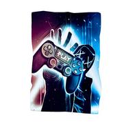 PEIHUODAN Poncho Toalla De Playa Grande Microfibra XL XXL Tema del Juego Gamer Gamepad Video Game Boy Toalla De Baño para Hombre Secado Rápido Toalla Cojín para Tumbona Manta (Color 2,150 x 200 cm)