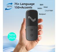Peiko Dispositivo de Traducción de 150 Idiomas, Traductor de Voz Real Bidireccional con IA, Gadget Tecnológico Mini, Traducción sin Conexión, Ideal para Aprendizaje, Viajes y Comunicación