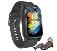 PEIKVOUL Reloj Inteligente Senior con Detección de Caídas, GPS, Botón SOS, Videollamada HD e IP67, Localizador GPS para Personas Mayores con Alzheimer y Demencia,Negro