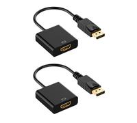 PEILINZE Adaptador DisplayPort a HDMI macho a HDMI hembra para transmisión de video de sonido resolución 1080P