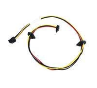 PEILINZE Cable de alimentación de 4 pines a 3 puertos, conector de cable de alimentación de disco duro de 4 pines a 3 puertos para placas base de computadora, cable de alimentación de 28 cm