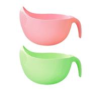 PEILINZE Colador de filtro de lavado de arroz, colador de verduras, escurridor de verduras, color aleatorio