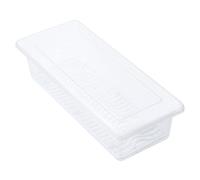 PEILINZE Contenedores de ahorro para refrigerador, bandeja de drenaje extraíble para verduras, frutas, congelador, refrigerador apilable