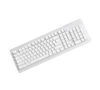 PEILINZE Juego de 104 teclas minimalistas blancas en blanco XDA de altura para teclados mecánicos para oficina y juegos