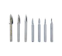 PEILINZE Juego de brocas para grabado de madera de acero blanco de 6 mm para carpintería