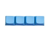 PEILINZE Juego de teclas personalizables, 4 teclas, coloridas teclas únicas de perfil XDA para teclados mecánicos, resistencia al desgaste