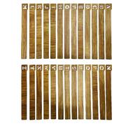 PEILINZE Marcapáginas creativo de madera, 4 unidades, diseño vintage, ayuda a la lectura, separador de páginas, regalo para los amantes de los libros