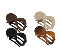 PEILINZE Pinza para el pelo con diseño de pinza plana para el pelo, elegante y ancha, horquillas de sujeción fuerte para niñas