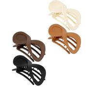 PEILINZE Pinza para el pelo con diseño de pinza plana para el pelo, elegante y ancha, horquillas de sujeción fuerte para niñas