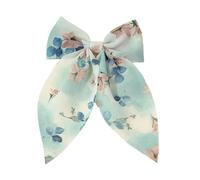 PEILINZE Pinza para el pelo, con estampado floral, pasador plano de Navidad, elegante, para racimos