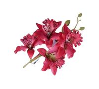 PEILINZE Pinza para el pelo para niñas, Cymbidium para mujeres y niños, horquillas artificiales con forma de flor dulce de los años 2000
