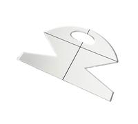 PEILINZE Plantillas acrílicas para regla de acolchado de 5, 10 y 16 pulgadas, plantillas acogedoras de patrones de costura para acolchar