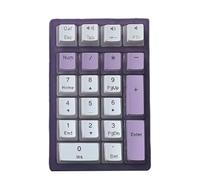 PEILINZE Teclado numérico mecánico con interruptores de intercambio en caliente, teclado para juegos con cable, teclado retroiluminado LED, teclado numérico, teclado portátil, extendido Layo