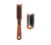 Pein -Chead de bolsillo - Mini pincel plegable, cepillo de desenfreno | 7.09 pulgadas de peine de estilo liviano, kit de emergencias de viaje al aire libre anti frizz compacto
