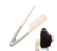 Pein -Lethereer Peine - Peine De Hierro Plano Profesional | Herramienta De Estilo Anti Frizz Seco Y Seco | Voce De Peluquería De Forma V Para Cabello Liso Y Brillante, Herramienta De Peinado Portátil