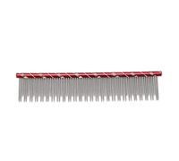 Peinado de Mascotas Peine de Acero Inoxidable Duradero Peinador Abierto para Mascotas para de Acero Inoxidable 16 X 3.3 Cm (Rojo)