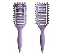 Peinado rizado, enrollado de rebote define el peinado de estilo soplante, peinado de desenganche adecuado para hombres y mujeres, Corte de pelo rizado y cuidado del cabello (morado)