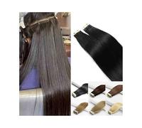 Peinados Extensiones de cabello humano con cinta, 40,6 a 26.0 in, 20 unidades, 1.76 oz, cinta de cabello humano Remy liso, extensiones de cinta de trama de piel sin costuras for mujeres Herramienta(Da