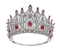 Peinados para mujeres, joyas para el cabello, tiaras de corona para mujer, Miss Universo, tiaras de novia en forma de corazón, reina real, coronas grandes para mujeres, accesorios para el cabello de