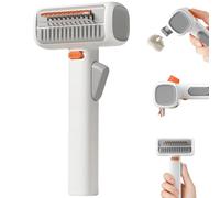 Peine 2 En 1 Para Desenredar Y Cepillar Mascotas, Peine Para Eliminar Nudos En Perros, Limpieza Y Aseo De Mascotas, Modo Dual Para Eliminar El Subpelo, Adecuado Para Pelaje Enredado Y Con Nudos (1pcs)