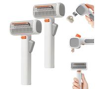 Peine 2 En 1 Para Desenredar Y Cepillar Mascotas, Peine Para Eliminar Nudos En Perros, Limpieza Y Aseo De Mascotas, Modo Dual Para Eliminar El Subpelo, Adecuado Para Pelaje Enredado Y Con Nudos (2pcs)