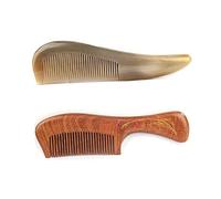 Peine 2 piezas peinado de cabello anchos dientes finos pein de cabello for el cabello, peinador de mano de cuidado de cuidado del cabello, for cabello rizado, húmedo, seco y grueso Peine Para el Cabel