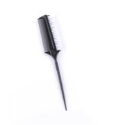 Peine 2pcs Professional Hairdressing Double Side Dye Comb With Nylon Hair Drying Brush Tinting Combs Tools(Black)