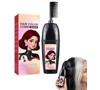 Peine 3 en 1 para teñir el cabello con cepillo integrado, peine portátil para cubrir el cabello gris, impermeable y resistente al sudor, sin mezclar, coloración de cabello en un solo paso, fácil de