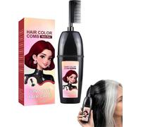 Peine 3 en 1 para teñir el cabello con cepillo integrado, peine portátil para cubrir el cabello gris, impermeable y resistente al sudor, coloración de cabello en un solo paso, sin mezclar, sin