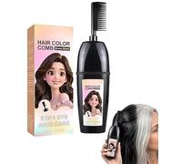 Peine 3 en 1 para teñir el cabello con cepillo integrado, peine portátil para cubrir el cabello gris, impermeable y resistente al sudor, sin mezclar, coloración de cabello en un solo paso, fácil de