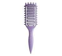 Peine 3 In 1 Curl Define Styling Brush Hollow Out Detangling Hair Tangled Comb Shaping Defining Curls Barber Tools(Purple)