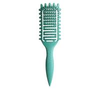 Peine 3 In 1 Curl Define Styling Brush Hollow Out Detangling Hair Tangled Comb Shaping Defining Curls Barber Tools(Green)