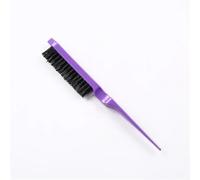 Peine 3Pcs Pro Salon Hair Brushes Comb Slim Line Teasing Back Combing Brush Styling Tools DIY Kit(Purple)