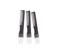Peine 3pcs Professional Hair Dye Combs With Double-sided Design For Styling Tool Special For Real Wigs